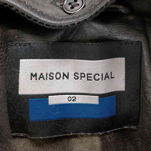 メゾンスペシャル MAISON SPECIAL 24AW Sheep Leather Mouton Prime-Over G-1 Flight Jacket メンズ JPN:2