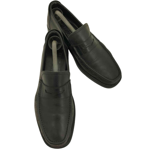 サルヴァトーレフェラガモ Salvatore Ferragamo イタリア製 レザーコインローファー ラバーソール メンズ EEE 6 1/2
