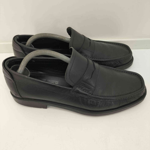 サルヴァトーレフェラガモ Salvatore Ferragamo イタリア製 レザーコインローファー ラバーソール メンズ EEE 6 1/2