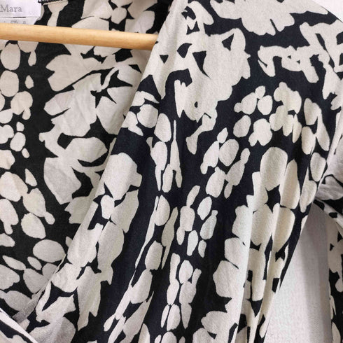 マックスマーラ MAX MARA 白タグ イタリア製 総柄 カシュクールカットソー レディース