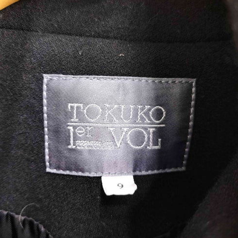 トクコプルミエヴォル TOKUKO 1er VOL アップリケ刺繍 ドッキング フーデットコート レディース 9