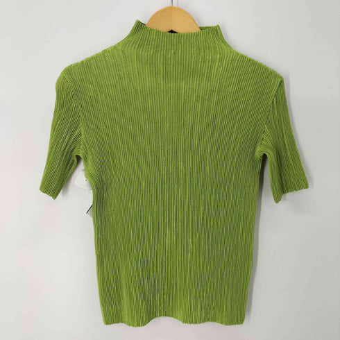 ハイネックプリーツ S/S トップス レディース