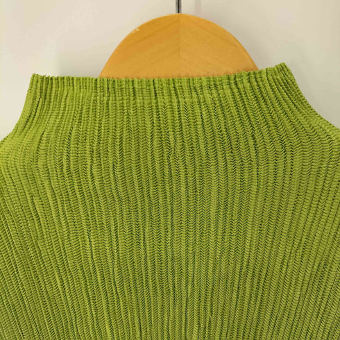 ハイネックプリーツ S/S トップス レディース