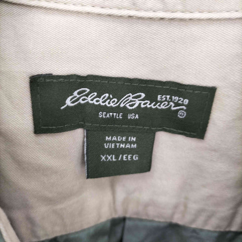 エディーバウアー Eddie Bauer ロゴ 刺繍 West End B.D S/S シャツ メンズ import:XXL