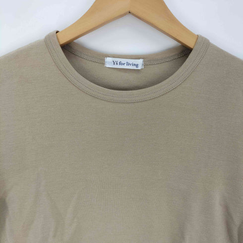 ワイズフォーリビング Ys for living コットン クルーネック Tシャツ レディース