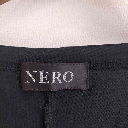 NERO センソユニコ フラワーテープデザインカットソー 裾シアー レディース 40