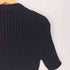ニューヨーカー NEWYORKER アクリル ナイロン ラメ ボトルネック 畦編み ニット Tシャツ レディース import:M