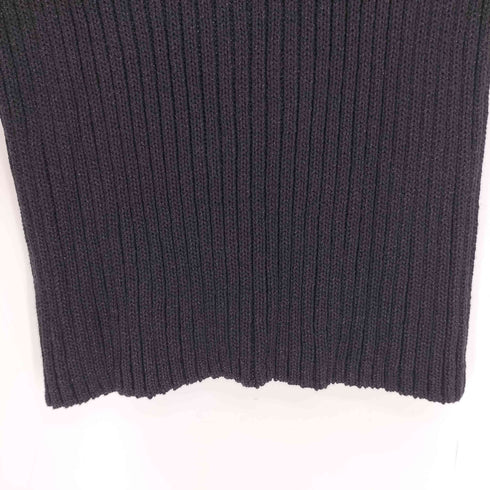 ニューヨーカー NEWYORKER アクリル ナイロン ラメ ボトルネック 畦編み ニット Tシャツ レディース import:M