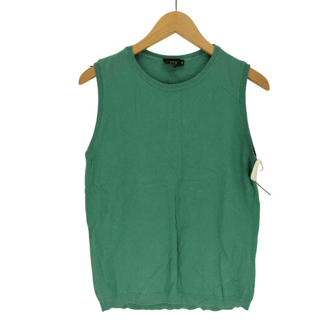 ジェイクルー J.CREW 90S 緑タグ ポルトガル製 コットン ニット ノースリーブ トップス レディース import:S