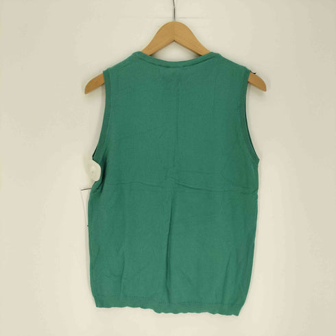 ジェイクルー J.CREW 90S 緑タグ ポルトガル製 コットン ニット ノースリーブ トップス レディース import:S