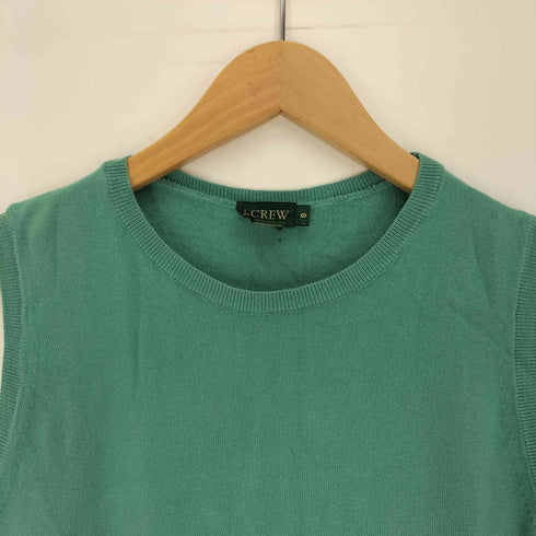 ジェイクルー J.CREW 90S 緑タグ ポルトガル製 コットン ニット ノースリーブ トップス レディース import:S