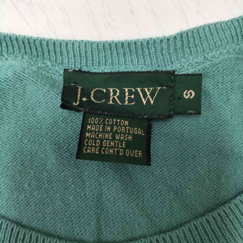 ジェイクルー J.CREW 90S 緑タグ ポルトガル製 コットン ニット ノースリーブ トップス レディース import:S