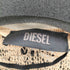ディーゼル DIESEL 総柄 アシンメトリーテールカット ジップロングカーディガン レディース S