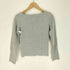 アニエスベー agnes b. PARIS フランス製 霜降り ボートネック コットン L/S カットソー レディース 2