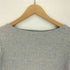 アニエスベー agnes b. PARIS フランス製 霜降り ボートネック コットン L/S カットソー レディース 2