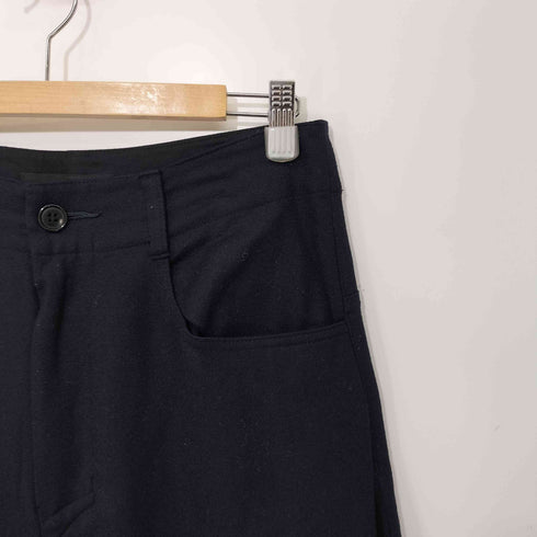ズッカ ZUCCa ストレッチフラノ ウールワイドパンツ レディース M