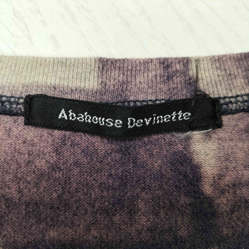 アバハウスドゥヴィネット abahouse devinette フォト 総柄 プリント タンクトップ レディース