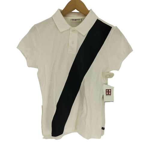 ポロジーンズ RL POLO JEANS CO. 星条旗 ロゴ タブ ライン ポロ シャツ レディース import:M