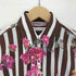 ピーエスポールスミス PS Paul Smith woman 転写 花柄 S/S ストライプ シャツ レディース EUR:40