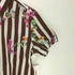 ピーエスポールスミス PS Paul Smith woman 転写 花柄 S/S ストライプ シャツ レディース EUR:40