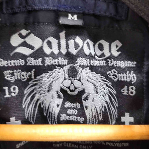 アルファインダストリーズ ALPHA INDUSTRIES SALVAGE 刺繍デザイン MA-1 フライトジャケット メンズ import:M