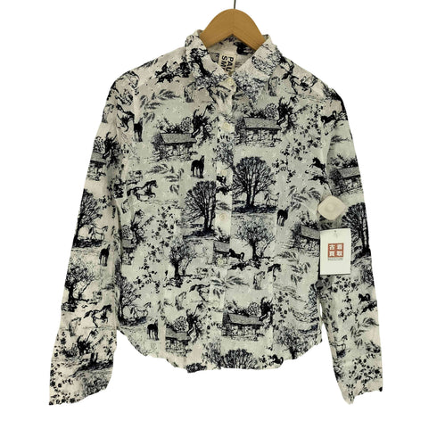 ポールスミス Paul Smith PINK 総柄 レース 刺繍 L/S シャツ レディース EUR:40