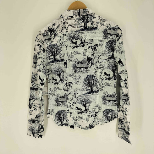 ポールスミス Paul Smith PINK 総柄 レース 刺繍 L/S シャツ レディース EUR:40