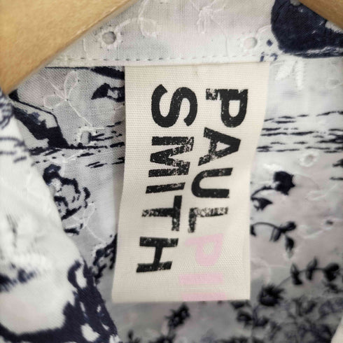 ポールスミス Paul Smith PINK 総柄 レース 刺繍 L/S シャツ レディース EUR:40