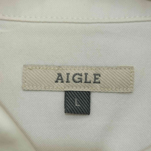 エーグル AIGLE 七分袖 ボタンダウンシャツ メンズ import:L