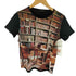 ポールスミスブラック Paul Smith BLACK 本棚 総柄 プリント S/S Tシャツ レディース import:M