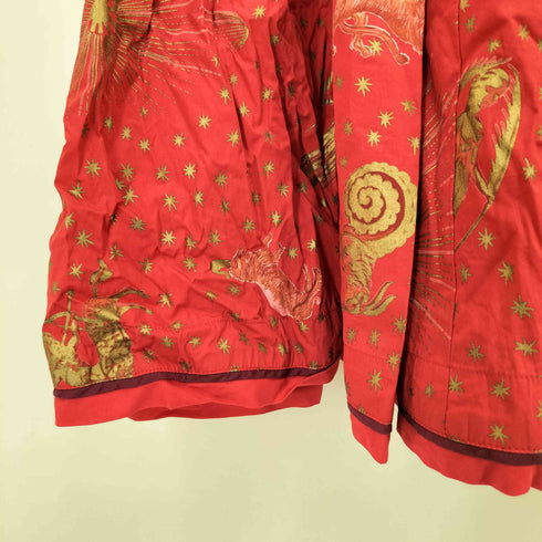 ケンゾーパリス KENZO PARIS 80-90S エルカ期 星座 総柄 プリーツ スカート レディース JPN:M