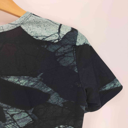 プリーツプリーズイッセイミヤケ PLEATS PLEASE ISSEY MIYAKE 90S 97AW 総柄 プリント ポリ S/S Tシャツ レディース JPN:3
