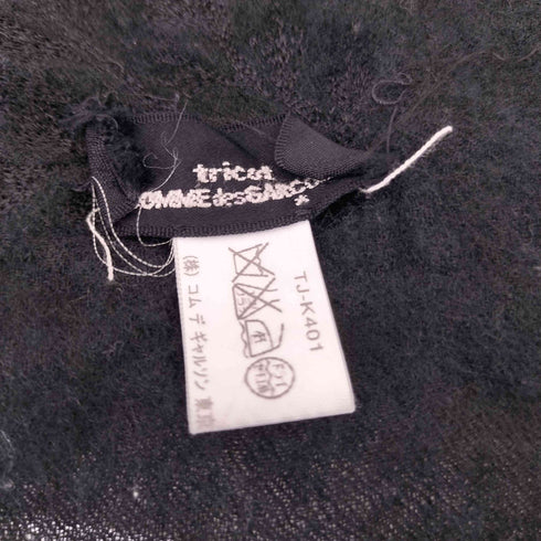 トリココムデギャルソン tricot COMME des GARCONS 刺繍デザイン ウールマフラー レディース
