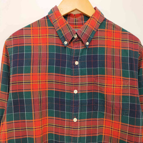エルエルビーンシグネチャー L.L.Bean SIGNATURE タータンチェック L/S ボタンダウンシャツ メンズ import:M