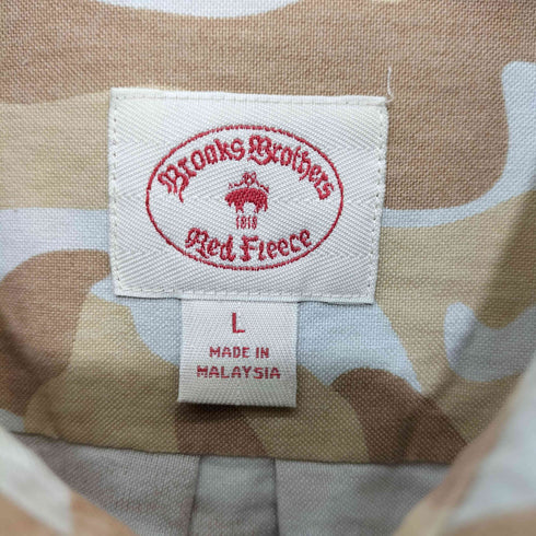 レッドフリースブルックスブラザース Red Fleece Brooks Brothers カモフラ L/S ボタンダウンシャツ メンズ import:L
