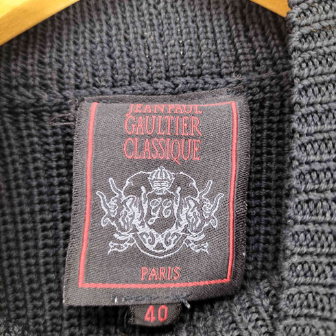 ジャンポールゴルチエクラシック Jean Paul GAULTIER CLASSIQUE タートルネック クロップド ニット archive レディース 40