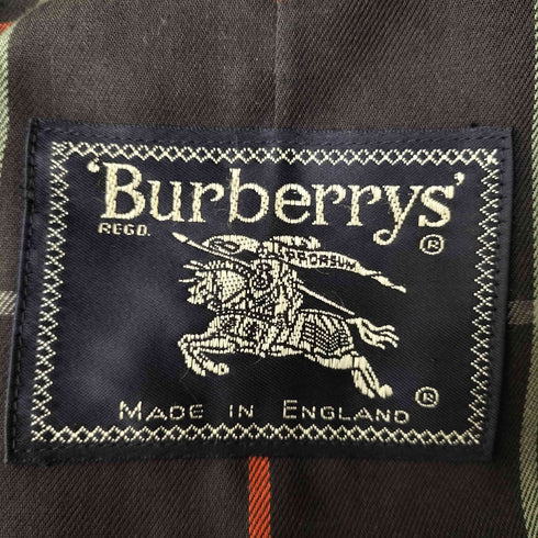 バーバリーズ BURBERRYS MADE IN ENGLAND 裏地チェックステンカラーコート メンズ