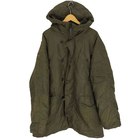 REAL CRUSH CLOTHING N-3B 型 ナイロン ミリタリー フライト ジャケット 八の字ジップ メンズ 4L