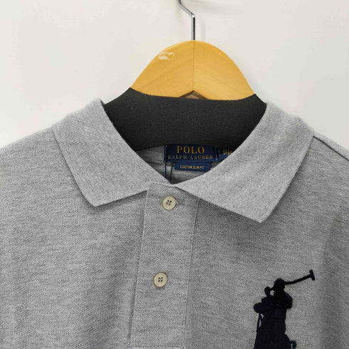 ポロラルフローレン POLO RALPH LAUREN CUSTOM SLIM FIT ビッグポニー刺繍 S/S ポロシャツ メンズ import:L