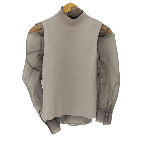 フレイアイディー FRAY I.D 24SS シャツレイヤードニットトップス レディース ONE SIZE