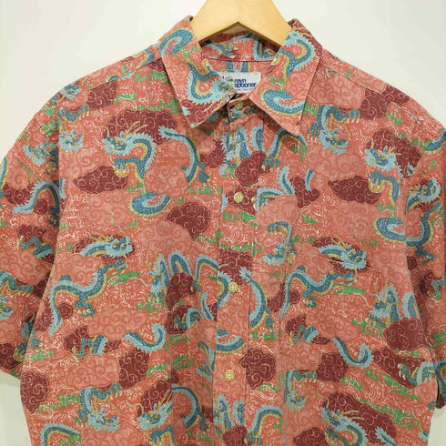レインスプーナー Reyn Spooner 90S 韓国製 和柄 S/S アロハシャツ メンズ import:M