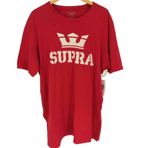 スープラ SUPRA ロゴ プリント ビッグサイズ Tシャツ メンズ import:XL