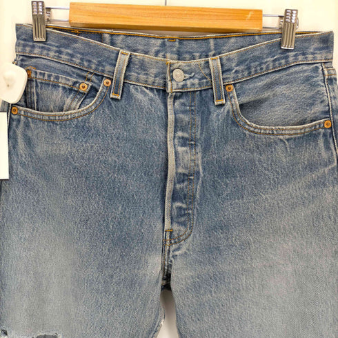 リーバイス Levis 01年製 USA製 553刻印 501 ボタンフライダメージデニムパンツ メンズ 34×33