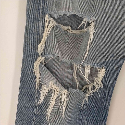 リーバイス Levis 01年製 USA製 553刻印 501 ボタンフライダメージデニムパンツ メンズ 34×33