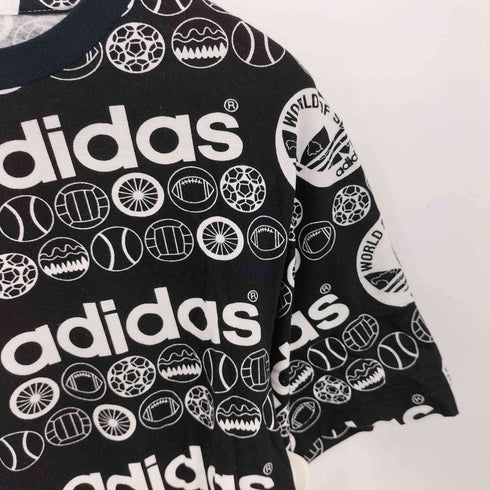 アディダス adidas 00s 総柄 プリントTシャツ トレフォイルロゴ メンズ JPN:M