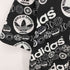 アディダス adidas 00s 総柄 プリントTシャツ トレフォイルロゴ メンズ JPN:M