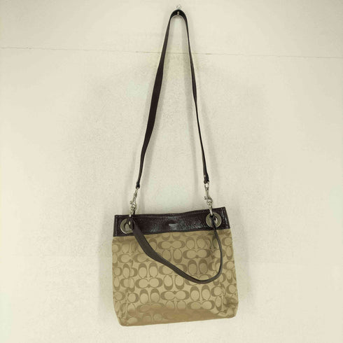 コーチ COACH シグネチャーロゴエナメルレザーショルダーバッグ レディース