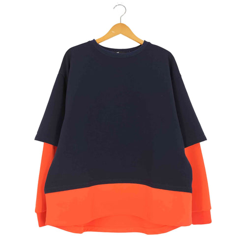 カンビオ CAMBIO フェイクレイヤード ルーズTシャツ メンズ JPN:L