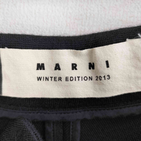 マルニ MARNI アクリル混 裾ドローコード カーゴ型 ウールスカート レディース 36