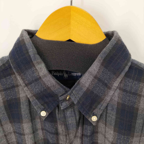 ラルフローレン RALPH LAUREN blaire ボタンダウン L/Sチェック シャツ メンズ import:L
